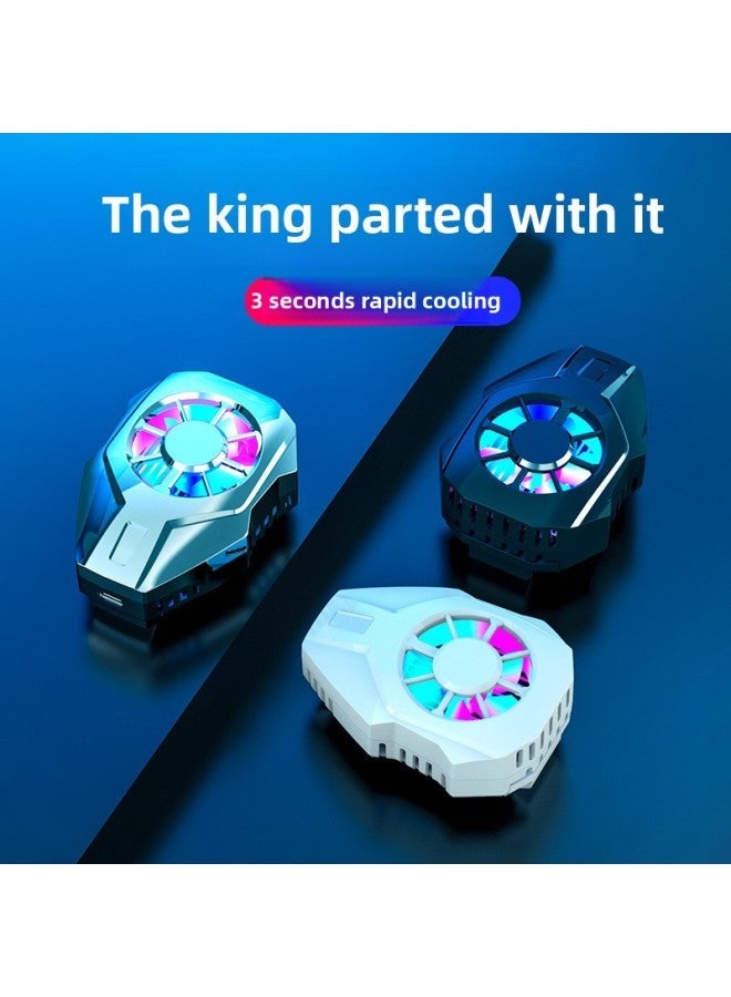 Mobile Phone Radiator Back Clip Semiconductor Refrigeration Mute Cooling Artifact Universal E-sports Chicken Game-Color:Black - Image 3