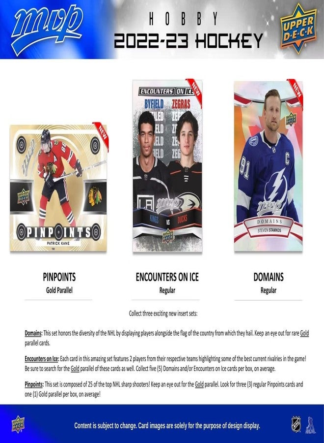 Upper Deck NHL Upper Deck 2022-23 MVP Hockey Trading Card HOBBY Box [20 Packs] - Image 4
