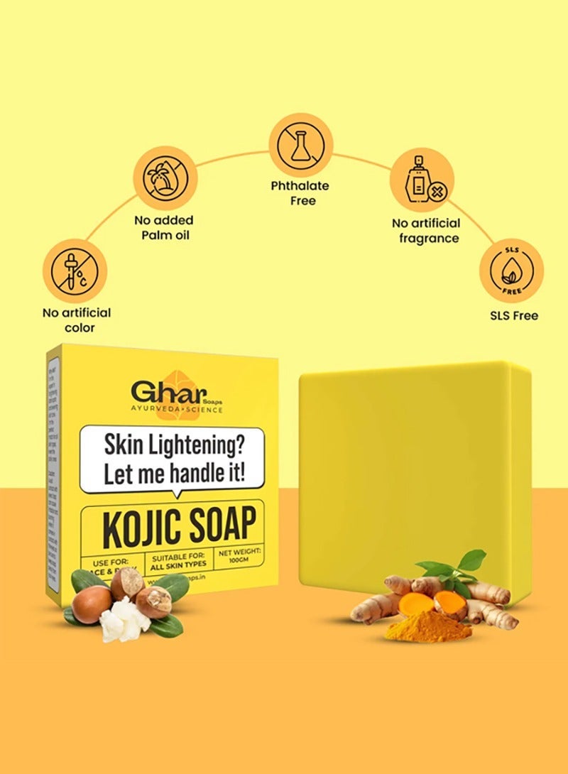 صابون الغار صابون GHAR SOAPS بحمض الكوجيك 2% مع النياسيناميد - Image 3