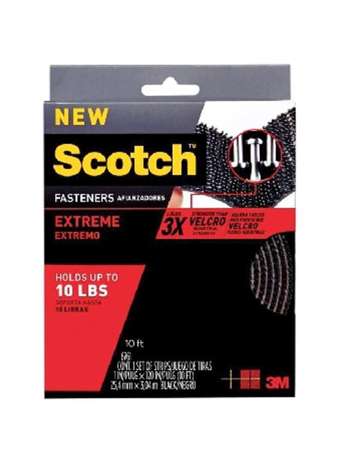 Scotch  Industrial Grade Reusable Extreme Strong Fasteners Black 1 x 120 Inch RF6761 - Image 1