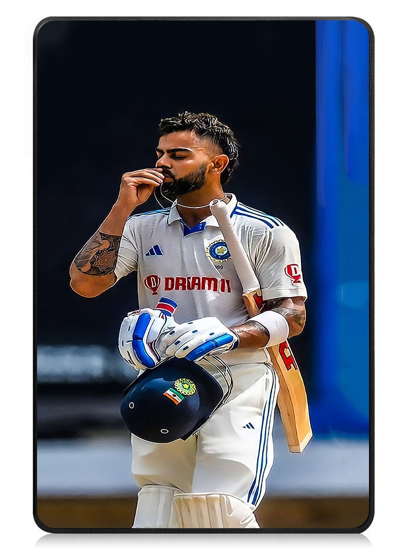 Theodor Protective Flip Case For Samsung Galaxy Tab S9 FE Plus With Trifold Stand Auto Wake Sleep Shockproof Cover Virat Kholi 2 - Image 1