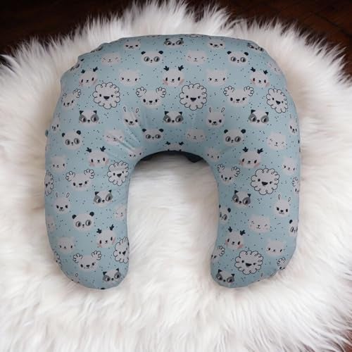 Kradyl Kroft 5in1 Baby Feeding Pillow with 100% Cotton Removable Cover | Breastfeeding Pillow | Nursing Pillow with Belt and Hoop (Koala) - Image 5