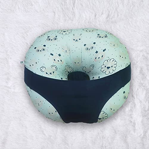 Kradyl Kroft 5in1 Baby Feeding Pillow with 100% Cotton Removable Cover | Breastfeeding Pillow | Nursing Pillow with Belt and Hoop (Koala) - Image 1
