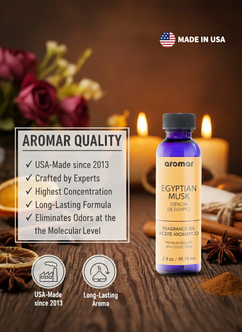 Aromar Spa Aromatic Oil  Egyptian Musk Fragrance, 59.15ml - Image 4