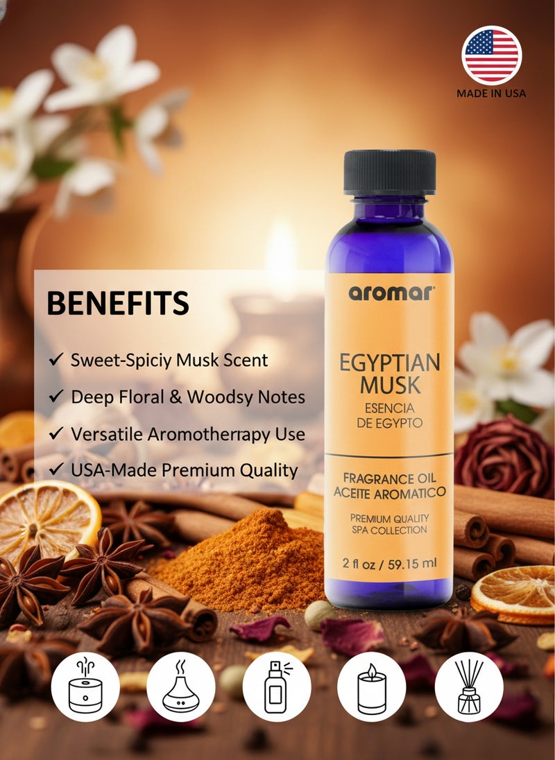 Aromar Spa Aromatic Oil  Egyptian Musk Fragrance, 59.15ml - Image 3