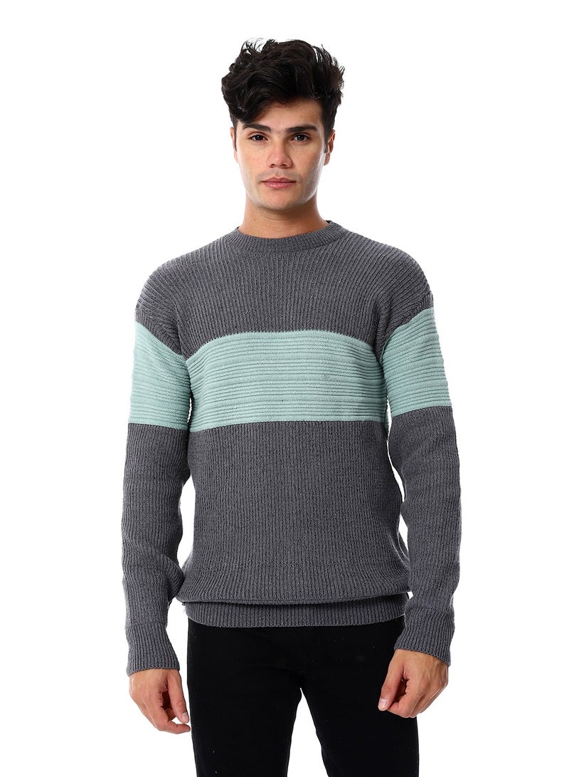 Caesar Wool Mens Pullover With Multi Design  - Image 1