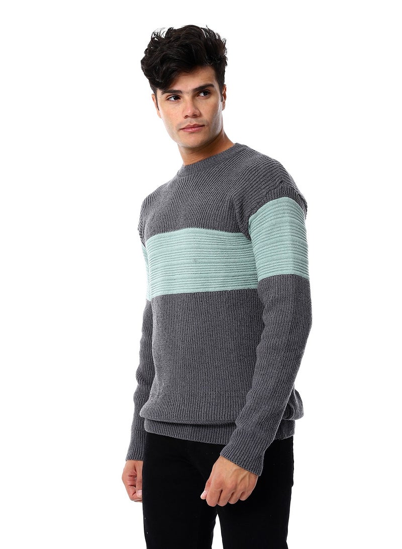 Caesar Wool Mens Pullover With Multi Design  - Image 2
