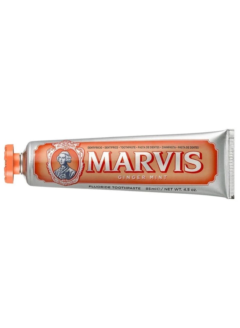 Marvis Marvis Ginger Mint Toothpaste 85 ml Effective Gentle Daily Use Fresh Breath Long Lasting Clean - Image 2