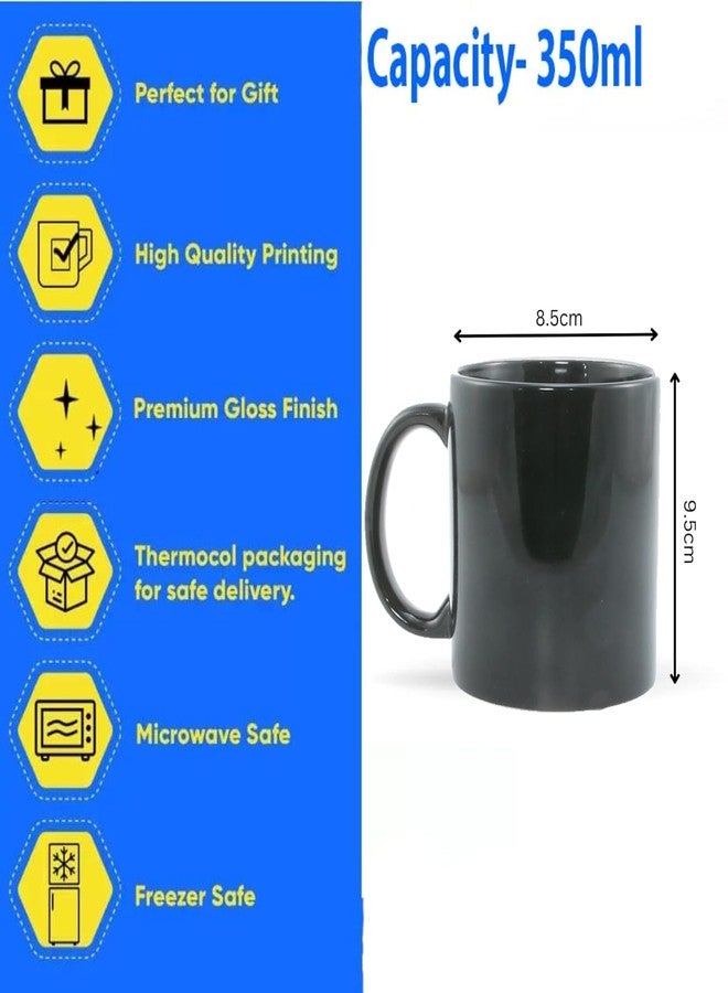 ECFAK Physics Equation Printed Black Ceramic Coffee/Tea Mug (11 Oz Cup) Best For The Science Rules Learner, 325 milliliter - Image 4