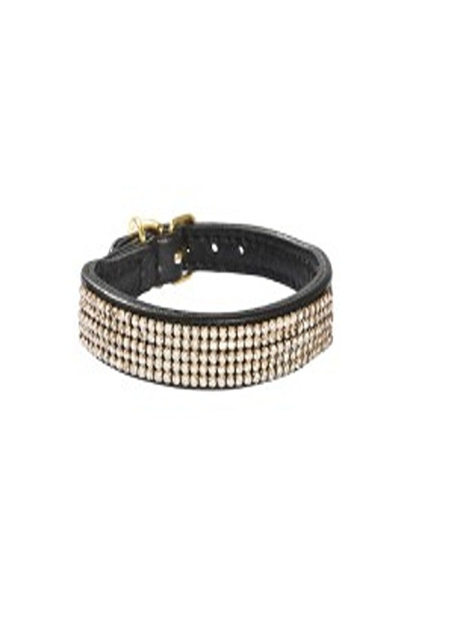 Bobby Crystal Princesse Collar - Black / 30 cm