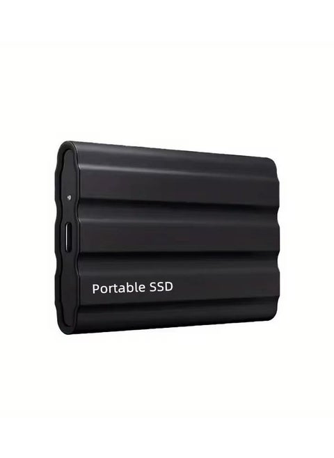 2TB Portable External Hard Drive, Mini SSD Hard Drives,Solid State External Drives,Computer Backup Drive,USB 3.1 to Type-C Support Data Storage Transfer for Windows XP PC Laptop and Mac(Black)