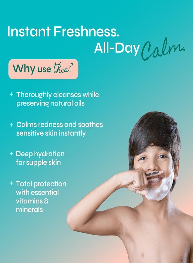 Tikitoro Kids Refreshing face wash| Pediatrician Approved | 100% Vegan with Saffron, Watermelon and Marshmallow Root | Cleanses, Purifies & Moisturises Skin | No Parabens & Sulphates (150 ml) - Image 3