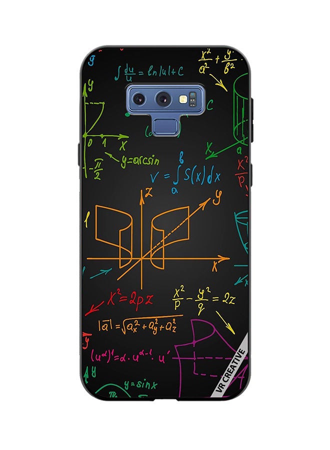 Protective Case Cover For Samsung Galaxy Note 9 Maths Formula Design Multicolour