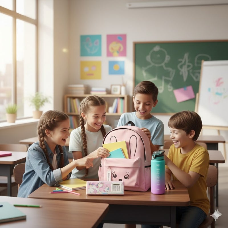 MINDFIT Pink Rabbit Backpack Set for Kids - Image 3