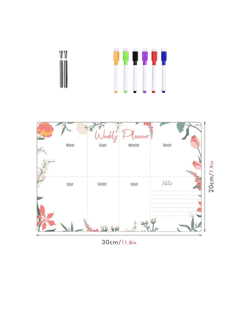 Acrylic Week Plan Desktop Memo Message Board Erasable Office Memo Writing Board - Image 1