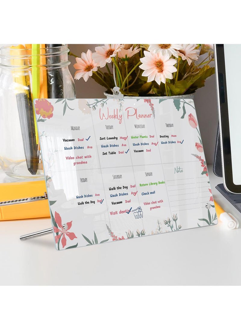 Acrylic Week Plan Desktop Memo Message Board Erasable Office Memo Writing Board - Image 2