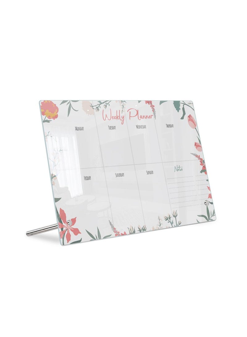 Acrylic Week Plan Desktop Memo Message Board Erasable Office Memo Writing Board - Image 4