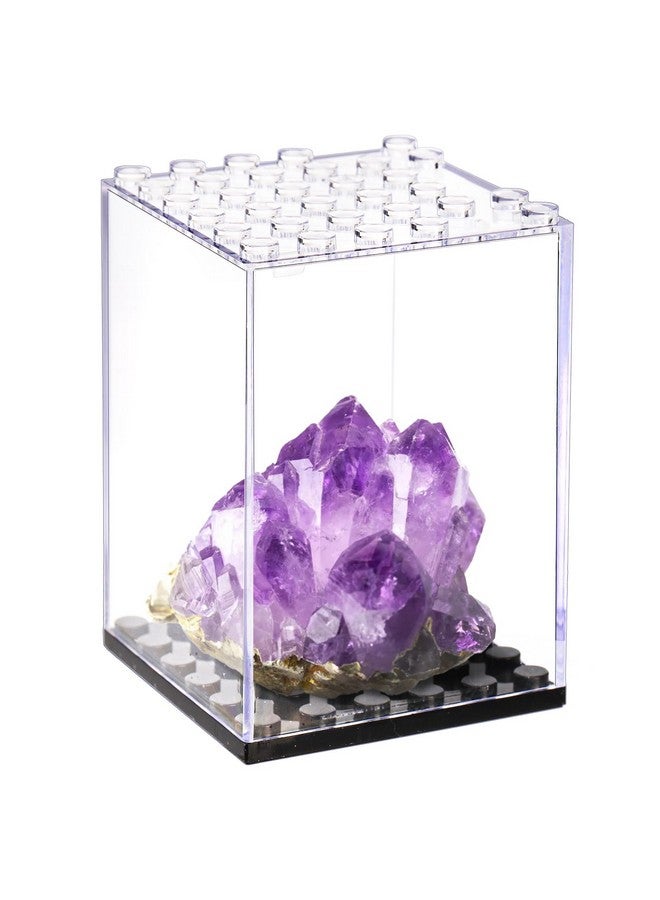 Dicunoy Dicunoy 20 PCS Minifigure Display Case, Single Plastic Small Action Figure Storage Case, Stackable Clear Building Block Display Box for Action Figures, Collectibles, Rocks Display  - Image 5