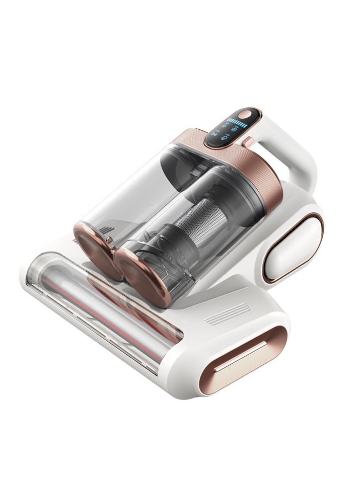 Generic Vacuum Cleaner 13Kpa Bed Vacuum Cleaner 273nm UV-C Light & Ultrasonic Heating Tech 400W Handheld Vacuum Wide Suction Port 0.5L Capacity Double Cup for Pillows Cribs Sofa Blac - Image 1