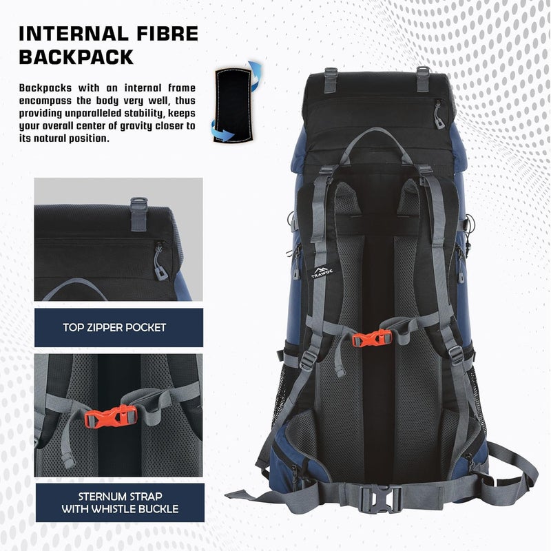TRAWOC VENTURE PRO 65L Hiking Backpack - Image 3