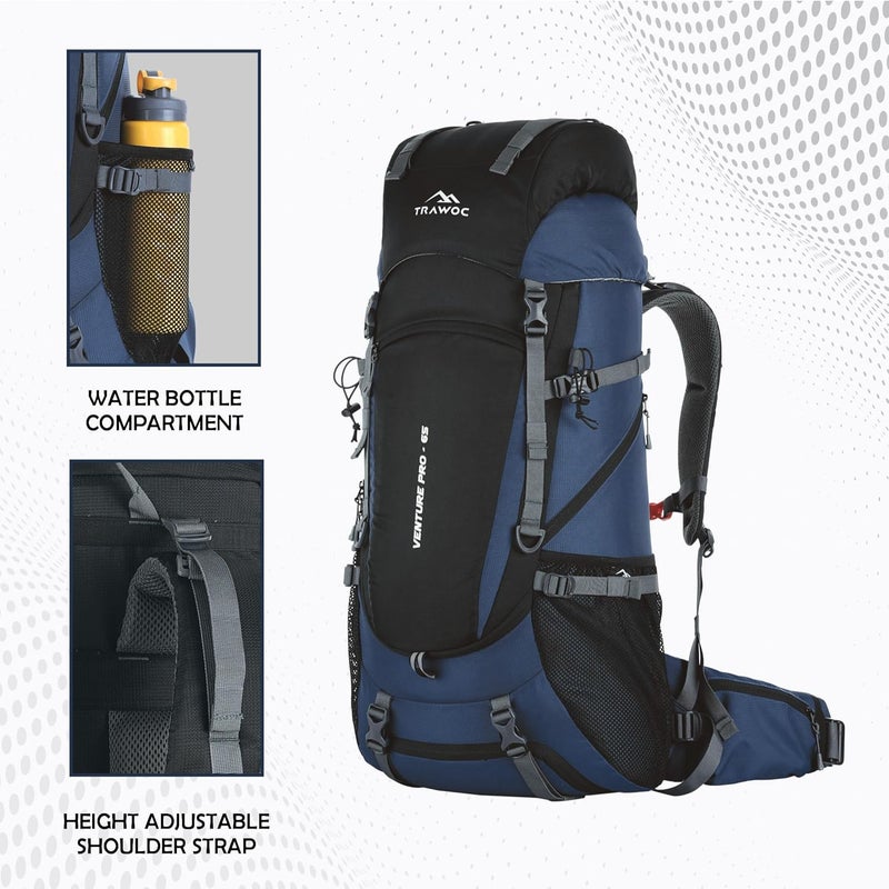 TRAWOC VENTURE PRO 65L Hiking Backpack - Image 5