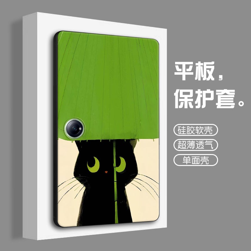Suitable For Oppo Pad5 Protective Case Soft Shell 3Pro Cat 4Pro Cartoon Girl Air5 Cute Diy Single-Sided Ins - Image 1