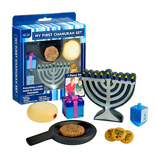 Rite Lite My First Chanukah Play Set  7 Piece Hanukkah Toy Gift Set for Kids Jewish Holiday Bulk Party Favors Pretend Play Fun  Educational Festival of Lights Play Kit Perfect for Hours of Fun - Image 1