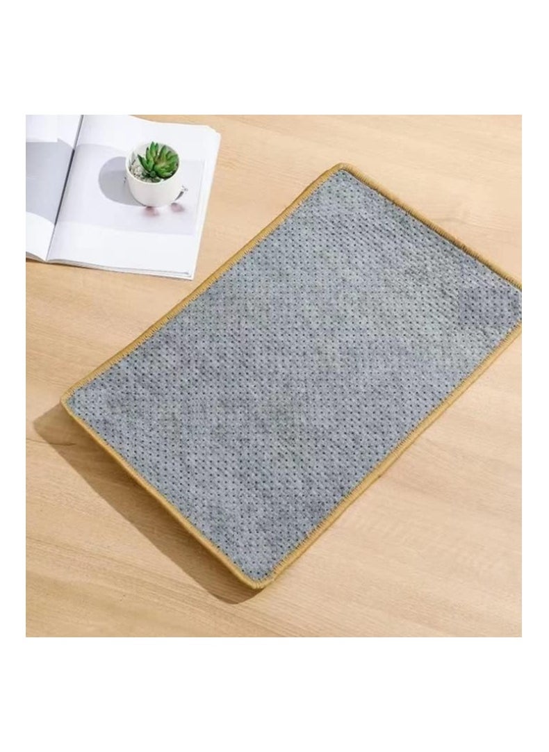 Dubkart - Cat Scratcher Mat Sisal Fabric, 23.6 X 15.7 Inch Natural Sisal Cat Scratch Mats, Horizontal Cat Floor Scratching Pad Rug, Protect Carpets and Sofas，Contains catnip powder - Image 1