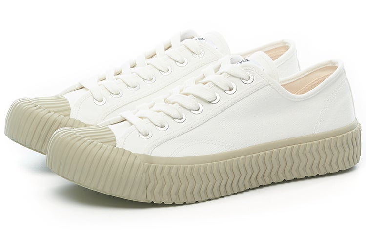 EXCELSIOR Cookie Shoes BOLT LO Classic Platform Anti-Slip Wear-Resistant Low-Top Canvas Shoes Unisex Gray Green - Image 2