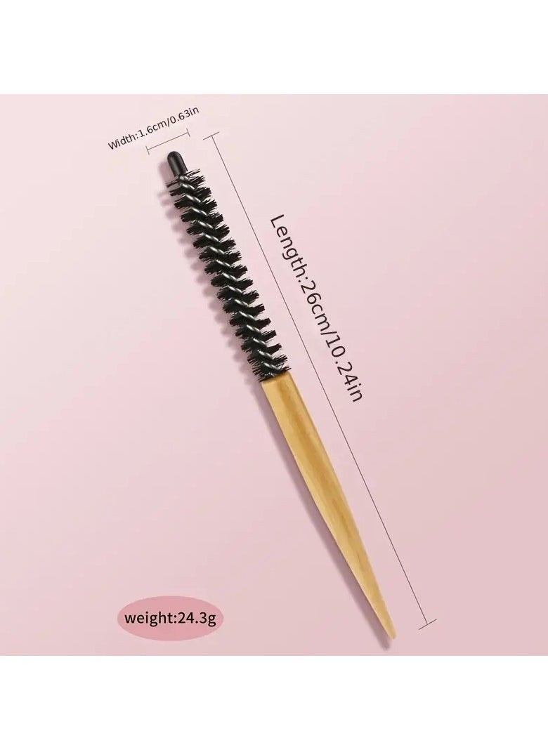 ORiTi Round Hair Brush Small Hairdressing Comb Teasing Brush Makeup Comb For Hair Styling, Volumizing Bangs, Hairdressing Tool For Blow Drying Curling Straightening  - Image 3