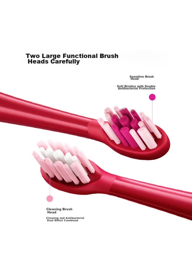 Huawei Smart Selection Harmonyos Selected Libode Smart Toothbrush 3 Pocket Brush Heads, Cleaning Type, 2-pack, Cyan - Image 3