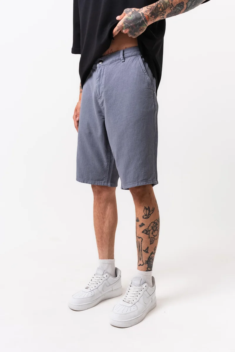 RESPIRE Men's Garment Dyed Shorts Smoke Grey (Füme)