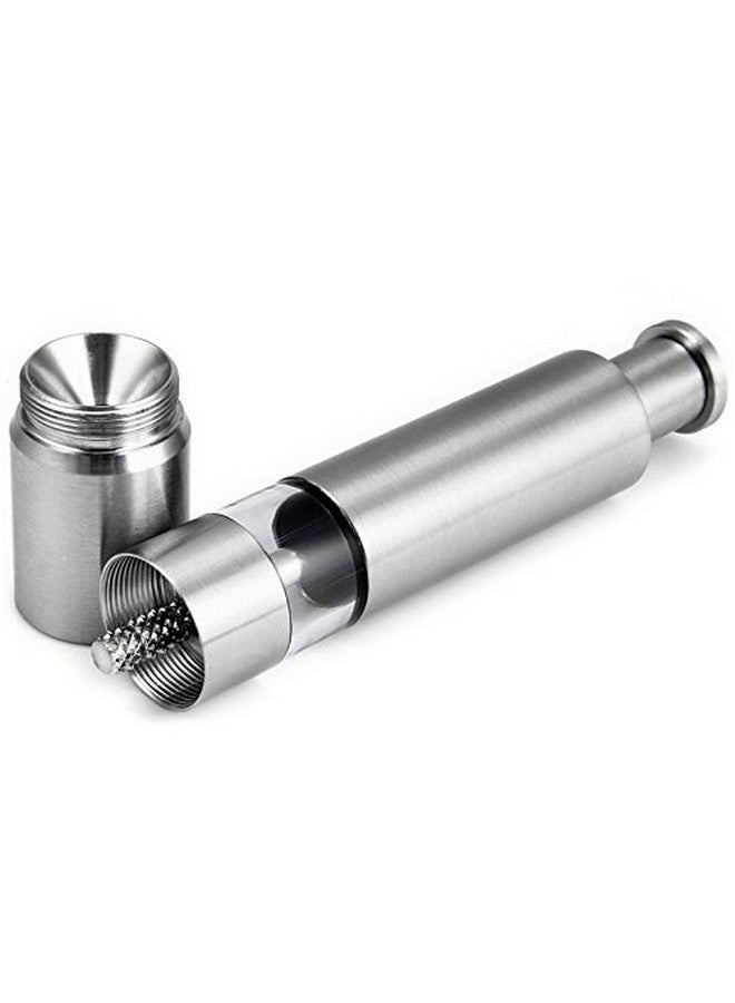 Keweis Salt and Pepper Grinder Set of 2,Stainless Steel Push Button Grinder Modern Design Thumb Grinder, for Black Pepper, Sea Salt and Himalayan Salt, Spice and Salt - Image 4
