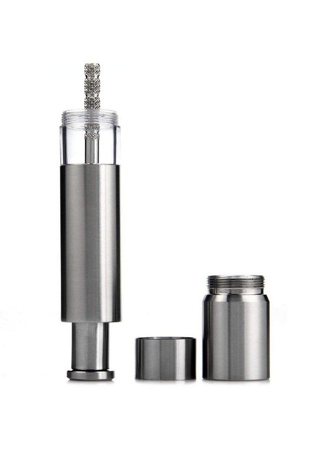 Keweis Salt and Pepper Grinder Set of 2,Stainless Steel Push Button Grinder Modern Design Thumb Grinder, for Black Pepper, Sea Salt and Himalayan Salt, Spice and Salt - Image 5
