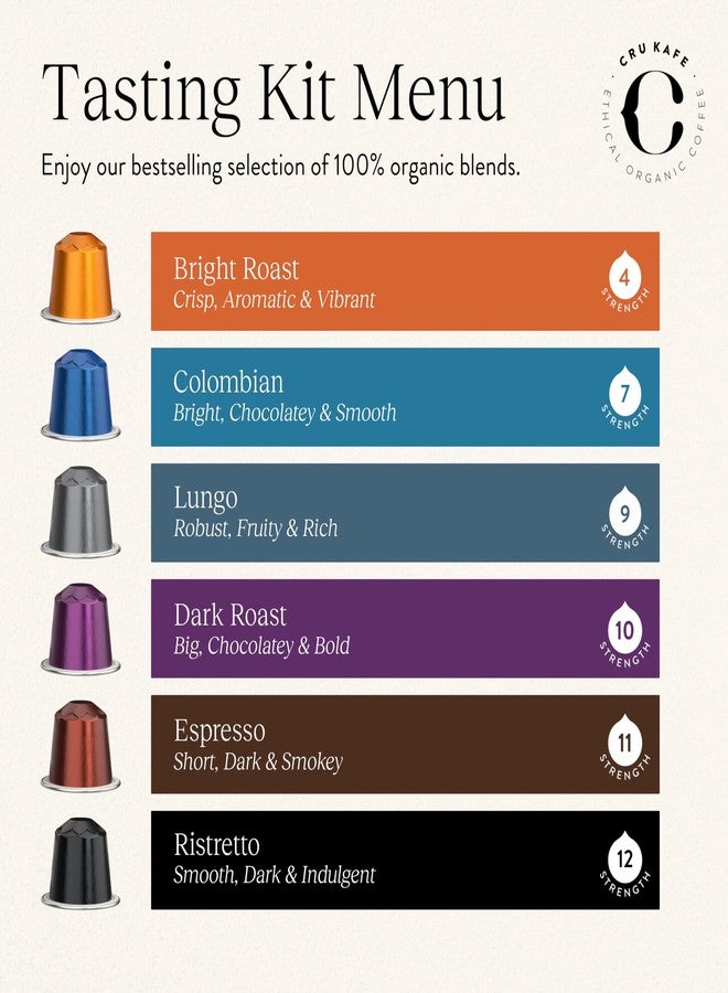 CRU Kafe Discovery Set Organic Espresso Coffee Pod Capsules (12 Coffee Pods) - Image 3