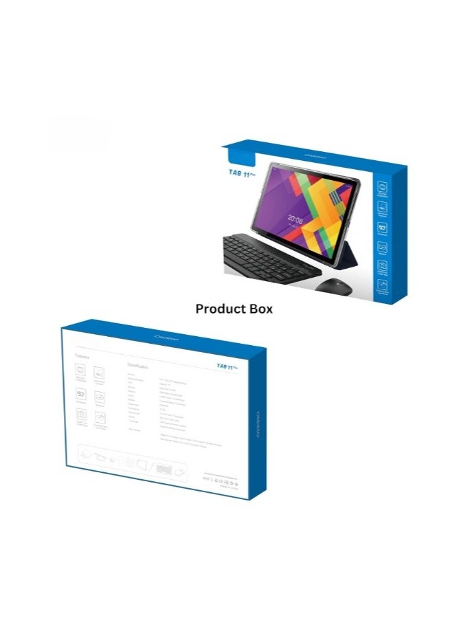 REBENUO - TAB 11 Pro Tablet 10.1 Inch IPS LCD/8GB RAM + 512 GB ROM/5G Network/6000 mAh/8MP Front + 13MP Rear Camera/Octa Core 1.3GHz/Android 13/Includes Keyboard Touch Pen Mouse (Gray) - Image 1