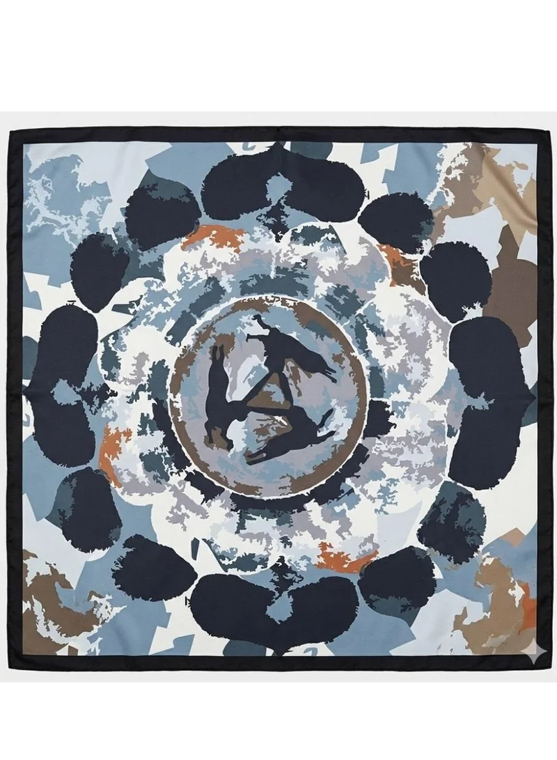 Papilio Papilio Hares Motif Print Silk Scarf