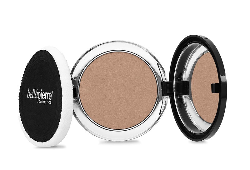 bellapierre Compact Mineral Bronzer Beautifully Warms for a Sun Kissed Glow Infused with Nourishing Jojoba NonToxic Paraben Free Formula Pure Element 035 Oz