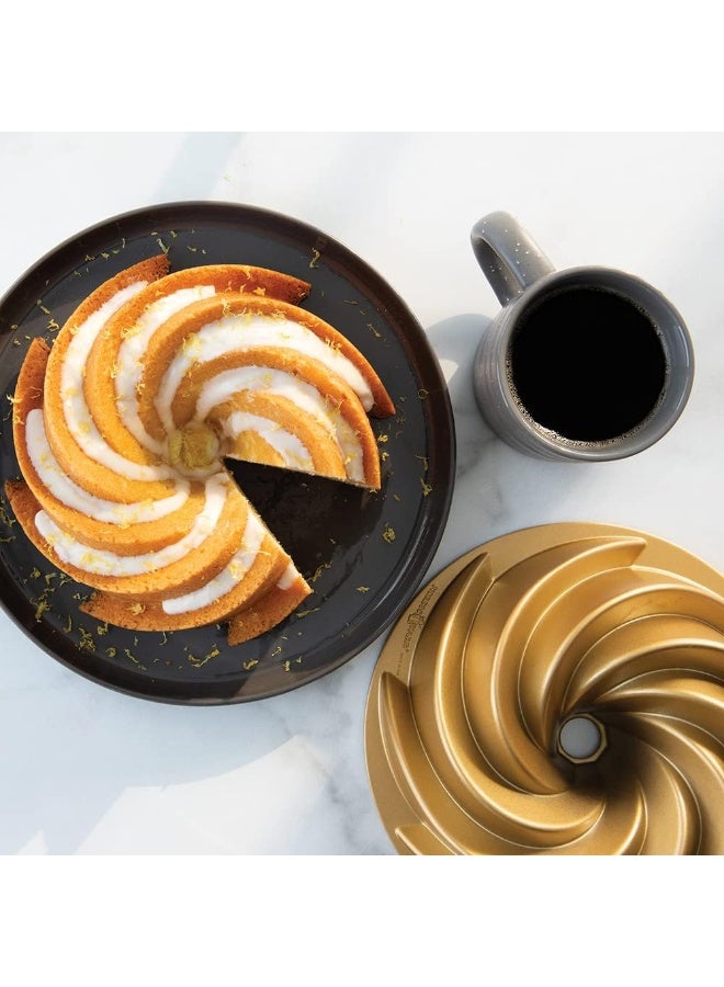 NORDIC WARE 90077 Heritage Bundt 6 Cup Gold - Image 2