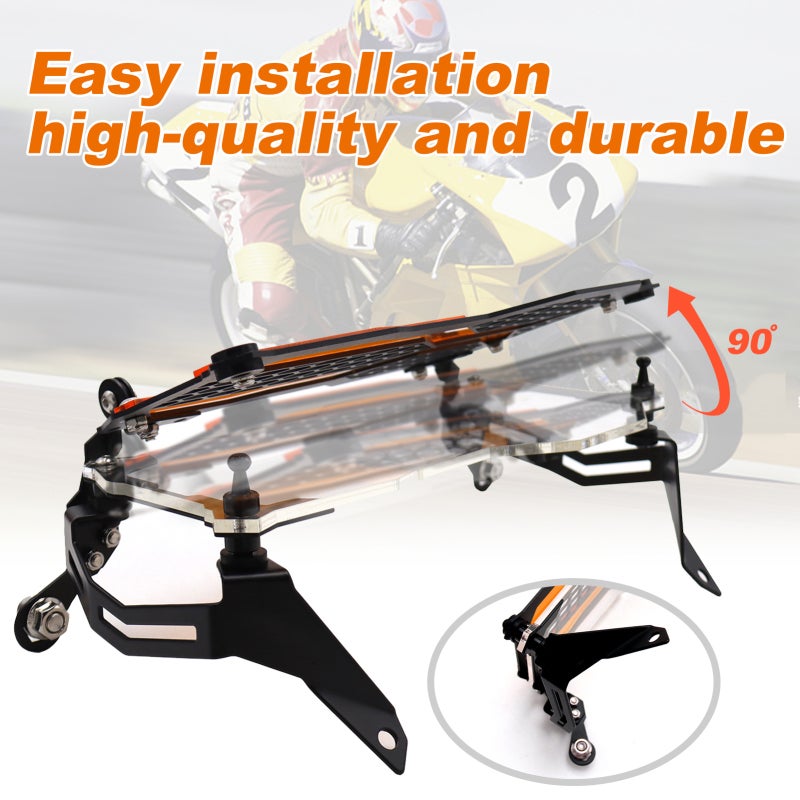 Motorcycle Headlight Protector Orange Easy Installation Grille Guard - High-quality Durable Grille Cover for BMW R1250GS ADV 2021 (40th Anniversary Edition) - Image 4