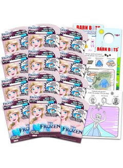 Disney Frozen Imagine Ink Coloring Book Set For Kids 12 Pack Nomess Magic Ink Coloring Books Featuring Frozen Elsa And Anna With Barn Bots Stickers And Door Hanger (Frozen Party Favors Bundle)