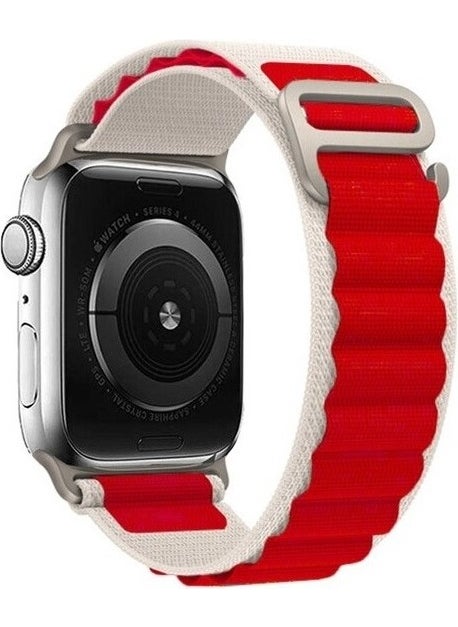 Apple Watch 42/44/45MM Alpine Loop Adjustable Mesh Fabric Premium Band Strap