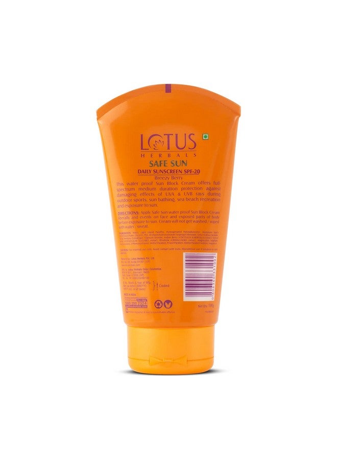 LOTUS HERBALS Sunscreen Spf 20 Pa+ - 100 Grams Cream  - Image 2