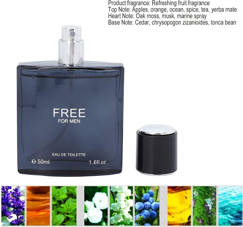 klarako Men Perfume, Faint Scent Long Lasting Refreshing Fruity Fragrance Perfume, Eau De Parfum Men Spray Fragrance Scent Birthday Gift for Dating 50ml - Image 2