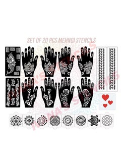 Set Of 20 Pcs Combo Pack, Reusable Henna Stencil Reusable Latest Mehandi Design Stencils For Girls, Women, Kids & Teen, D-2348 - pzsku/Z9511969000EC87054383Z/45/_/1723297896/1adba952-b2fb-4f54-be97-50f93a1bbec6