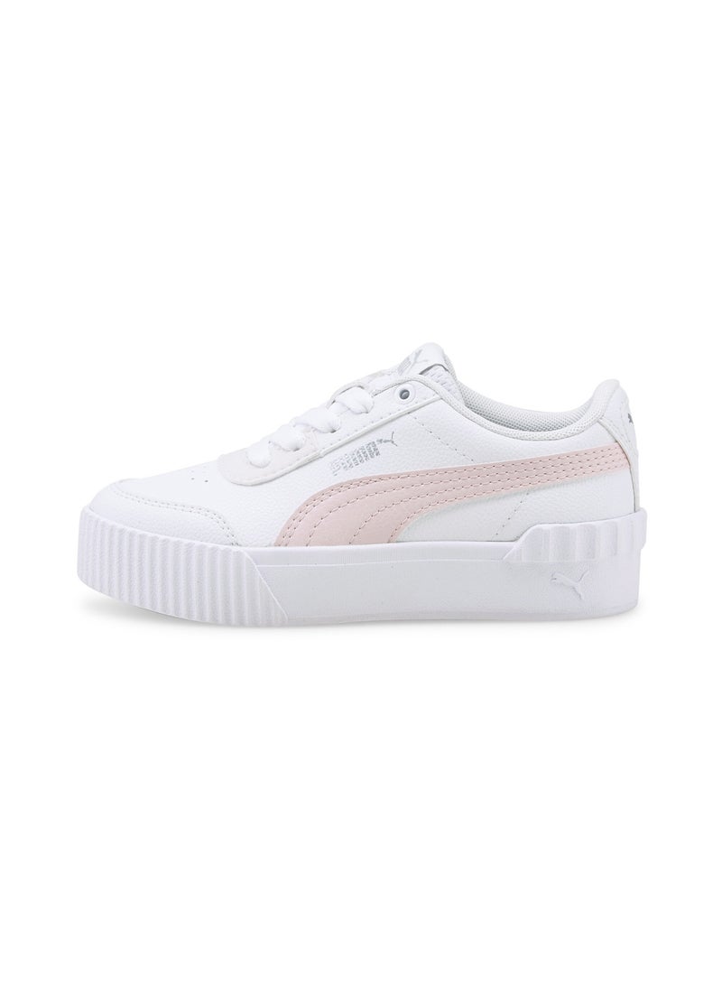 PUMA Carina Lift Girls White Trainers - Image 1