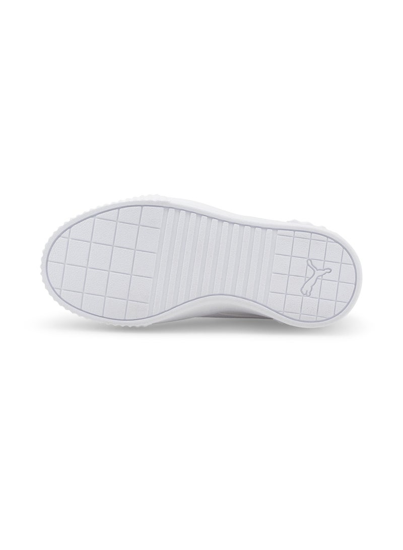 PUMA Carina Lift Girls White Trainers - Image 4