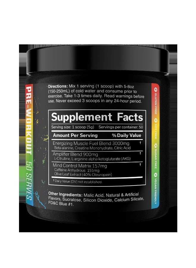 JNX Sports The Curse! Pre-Workout Sour Candy – 50 Serves Boost Strength, Energy + Focus Caffeine, Beta-Alanine, Creatine & L-Citrulline - Image 3