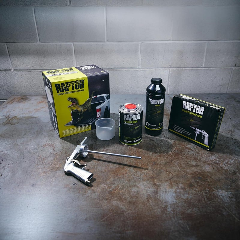U-POl Raptor Black Urethane Spray-On Truck Bed Liner & Texture Coating, Protective Paint For Tailgates & Trucks, Vehicle Undercoating, 4 Litres - Image 2