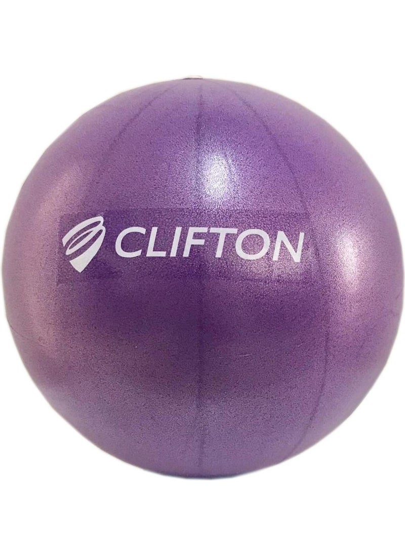Clifton Pilates Ball 25 cm Deluxe Pilates Ball + Pump (Purple)  - Image 1
